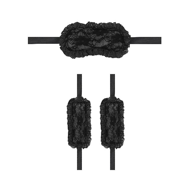 Shots - Ouch BDSM Beginners Introductory Bondage Kit #7 (Black) - BDSM Set Durio.sg