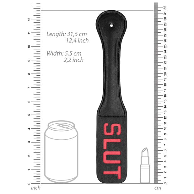 Shots - Ouch BDSM Slut Paddle (Black) - Paddle Durio.sg