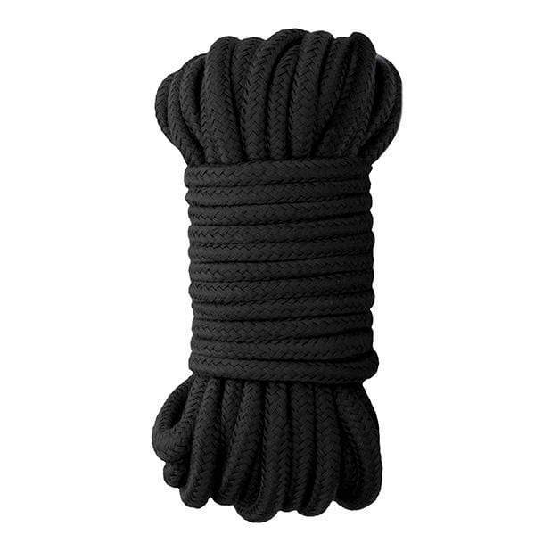 Shots - Ouch Soft Silk Japanese Rope 10m (Black) - Rope Durio.sg