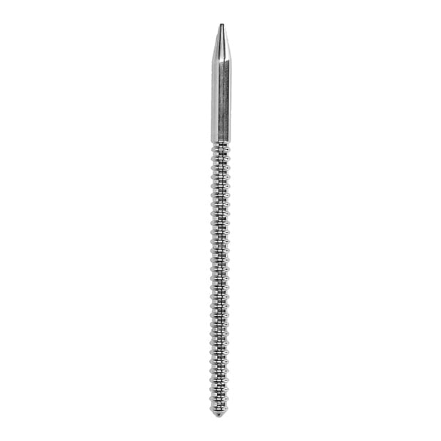 Shots - Ouch Stainless Steel Urethral Sound Ribbed Dilator (Silver) - BDSM (Others) Durio.sg