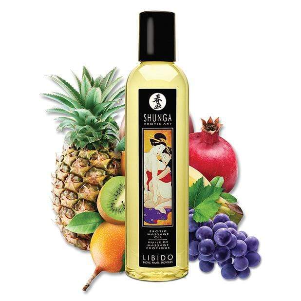 Shunga - Erotic Art Erotic Massage Oil Libido Exotic Fruits 8.5oz - Massage Oil Durio.sg
