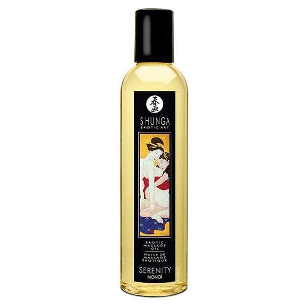 Shunga - Erotic Art Erotic Massage Oil Serenity Monoi 8.5oz - Massage Oil Durio.sg