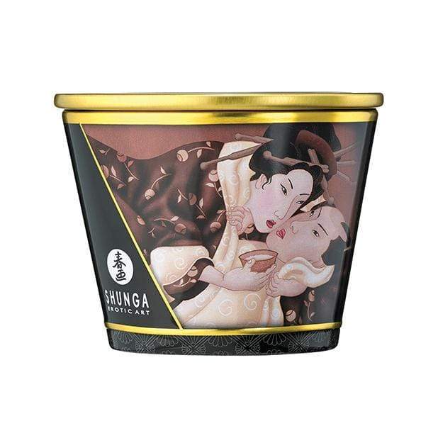 Shunga - Erotic Art Massage Candle Excitation Intoxicating Chocolate 5.7oz - Massage Candle Durio.sg