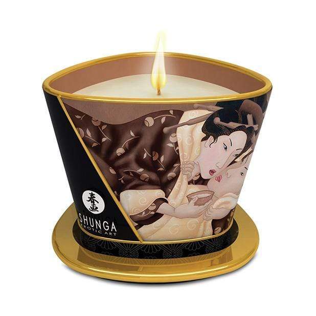 Shunga - Erotic Art Massage Candle Excitation Intoxicating Chocolate 5.7oz - Massage Candle Durio.sg
