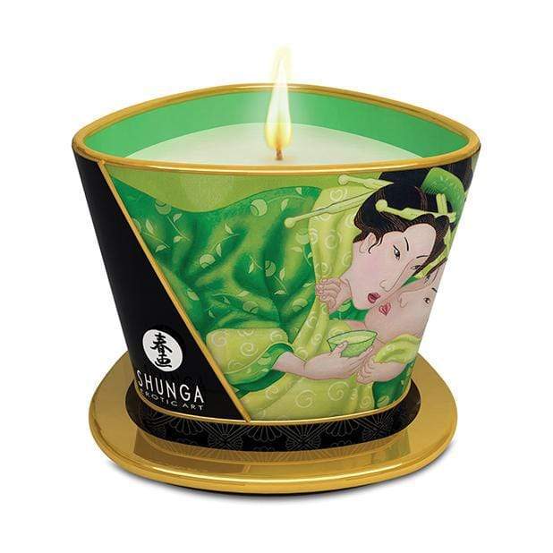 Shunga - Erotic Art Massage Candle Zenitude Exotic Green Tea 5.7oz - Massage Candle Durio.sg