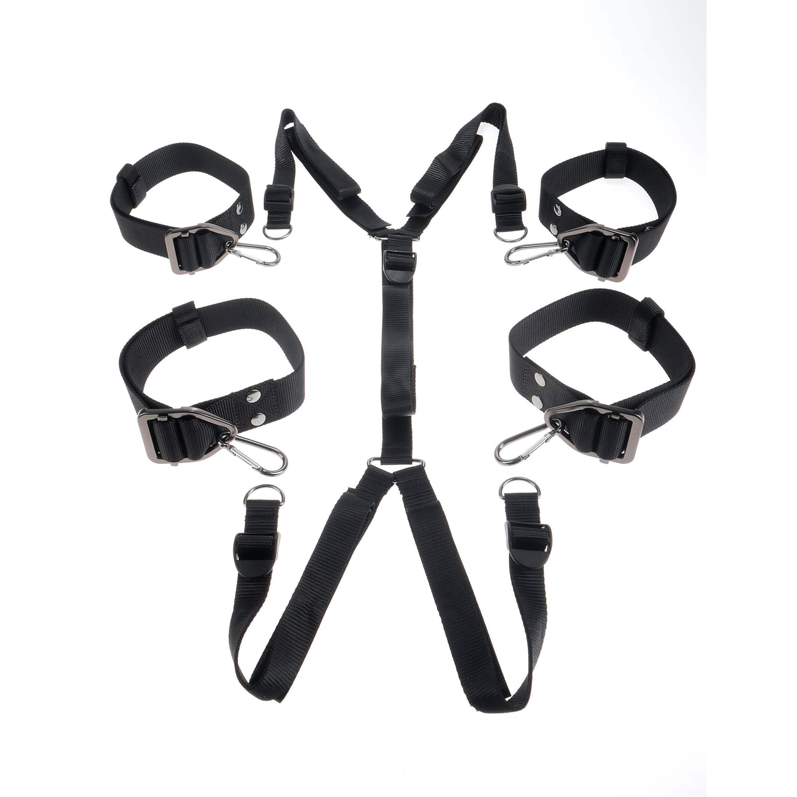Sir Richards - Command Under Mattress Bondage Straps (Black) - Bed Restraint Durio.sg
