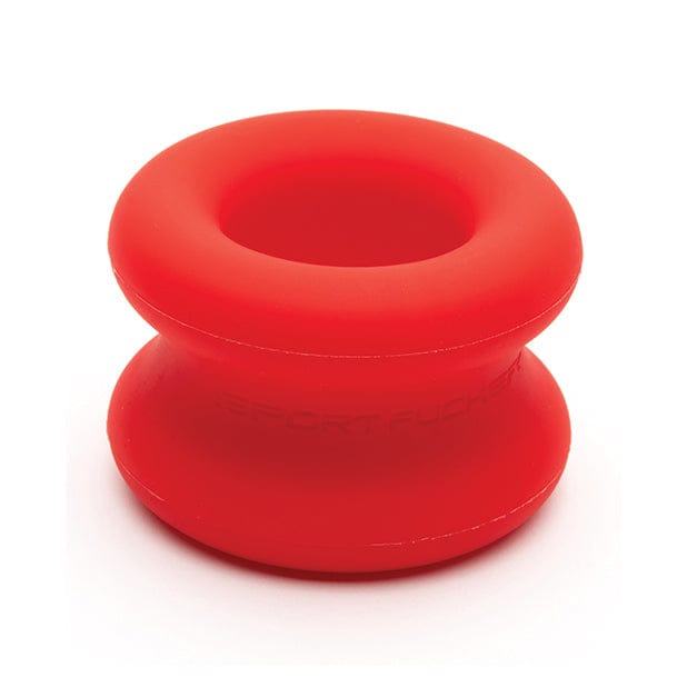 Sport Fucker - Muscle Ball Stretcher Cock Ring (Red) - Rubber Cock Ring (Non Vibration) Durio.sg