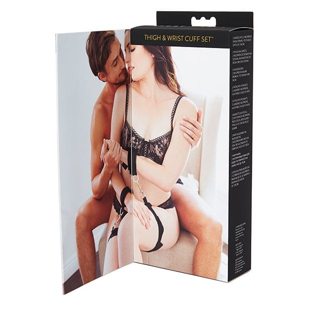 Sportsheets - Thigh and Wrist Cuff Set (Black) - Hand/Leg Cuffs Durio.sg