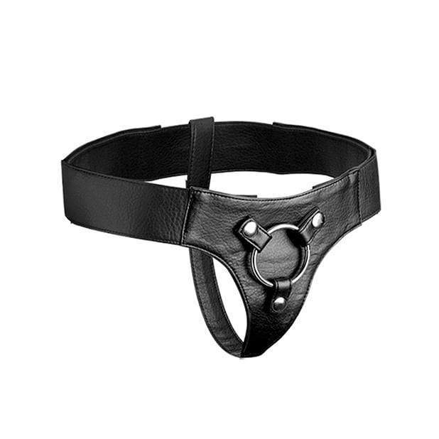 Strap U - Domina Adjustable Wide Band Strap On Harness (Black) - Strap On w/o Dildo Durio.sg