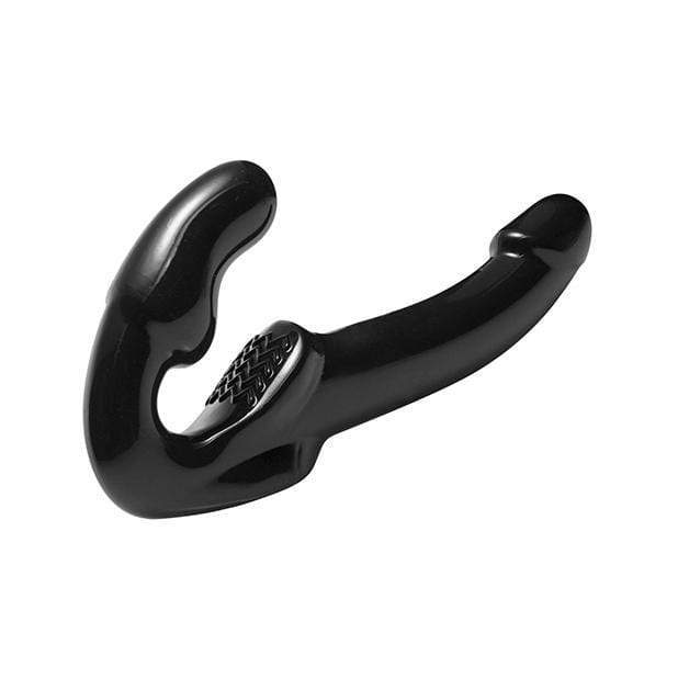 Strap U - Revolver Strapless Strap on G Spot Dildo (Black) - Strap On with Dildo for Reverse Insertion (Non Vibration) Durio.sg