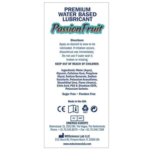 Swiss Navy - Passion Fruit Flavored Water Based Lubricant 4oz - Lube (Water Based) Durio.sg