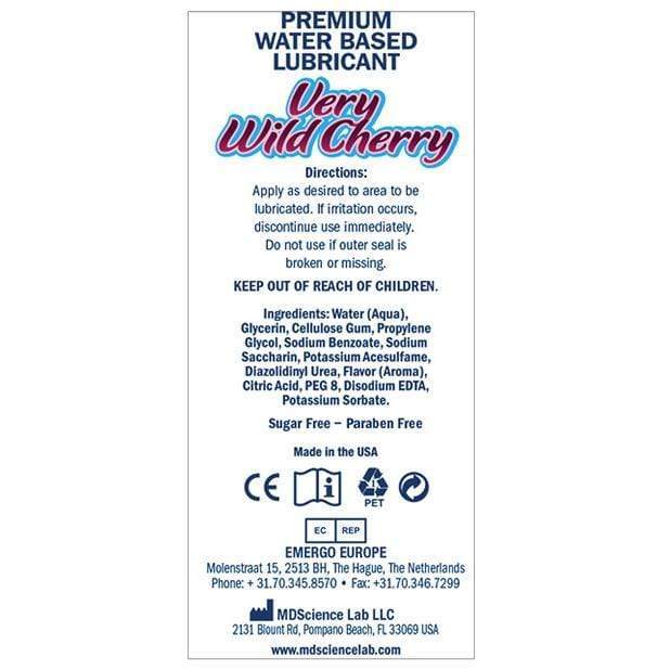 Swiss Navy - Very Wild Cherry Flavored Water Based Lubricant 4oz - Lube (Water Based) Durio.sg