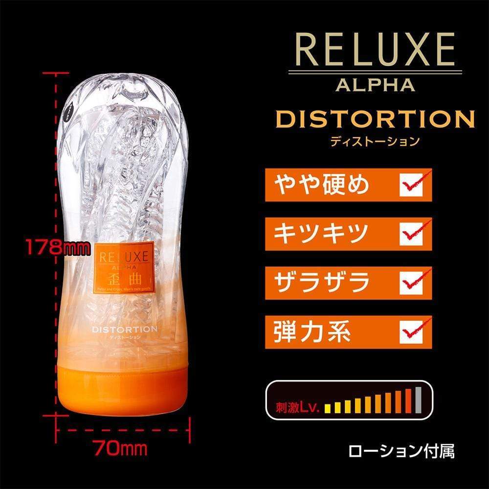 T-Best - Reluxe Alpha Distortion Soft Stroker Hard Type (Clear) - Masturbator Soft Stroker (Non Vibration) Durio.sg