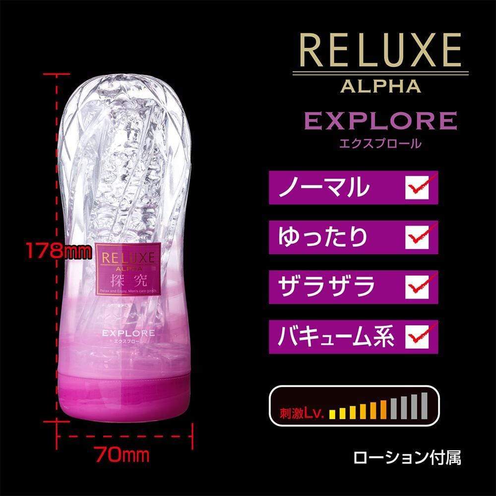 T-Best - Reluxe Alpha Explore Soft Stroker Normal Type (Clear) - Masturbator Soft Stroker (Non Vibration) Durio.sg