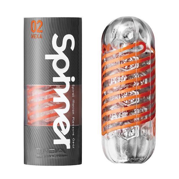 Tenga - 02 Hexa Spinner Masturbator Soft Stroker (Clear) - Masturbator Soft Stroker (Non Vibration) Durio.sg