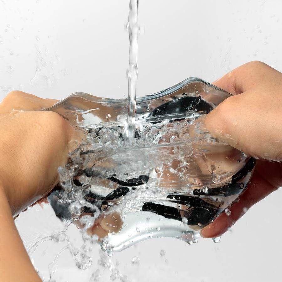 Tenga - Crysta Block Soft Stroker Masturbator (Clear) - Masturbator Soft Stroker (Non Vibration) Durio.sg