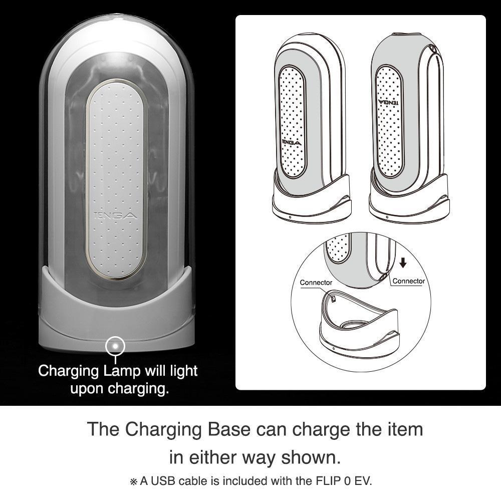 Tenga - Flip Zero 0 Electronic Vibration Mastubator (White) - Masturbator Soft Stroker (Vibration) Rechargeable Durio.sg