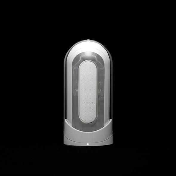 Tenga - Flip Zero 0 Electronic Vibration Mastubator (White) - Masturbator Soft Stroker (Vibration) Rechargeable Durio.sg