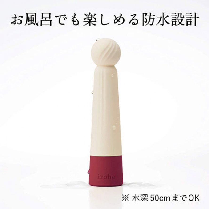 Tenga - Iroha Rin Takeakane Clit Massager (White) - Clit Massager (Vibration) Non Rechargeable Durio.sg
