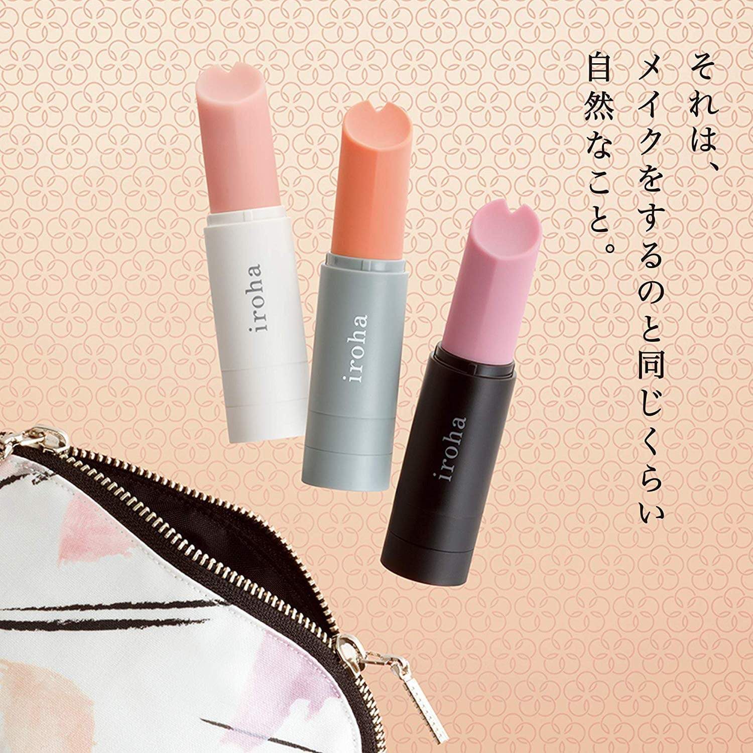 Tenga - Iroha Stick Discreet Vibrator (Black/Pink) - Discreet Toys Durio.sg