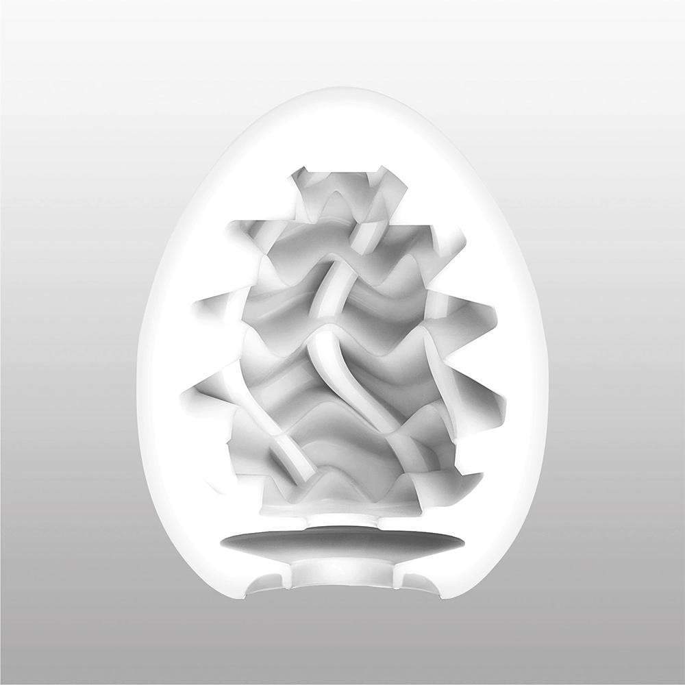 Tenga - Masturbator Egg Wavy II (White) - Masturbator Egg (Non Vibration) Durio.sg