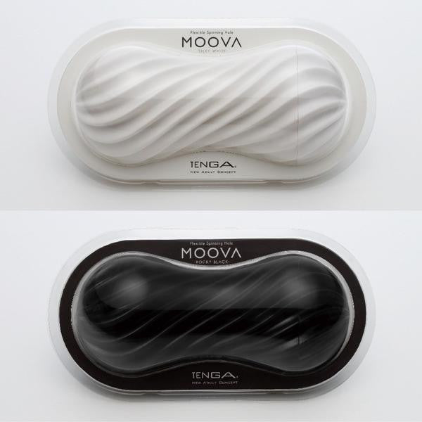 Tenga - Moova Reusable Cup Masturbator (Rocky Black) - Masturbator Soft Stroker (Non Vibration) Durio.sg