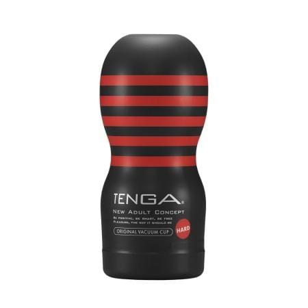 Tenga - New Original Vacuum Cup Masturbator Hard (Black) - Masturbator Non Reusable Cup (Non Vibration) Durio.sg