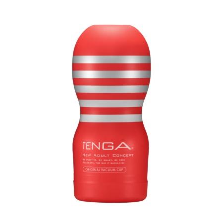 Tenga - New Original Vacuum Cup Masturbator (Red) - Masturbator Non Reusable Cup (Non Vibration) Durio.sg