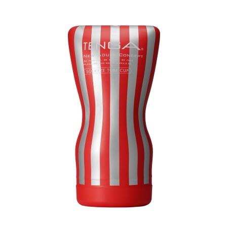Tenga - New Squeeze Tube Cup Masturbator (Red) - Masturbator Non Reusable Cup (Non Vibration) Durio.sg