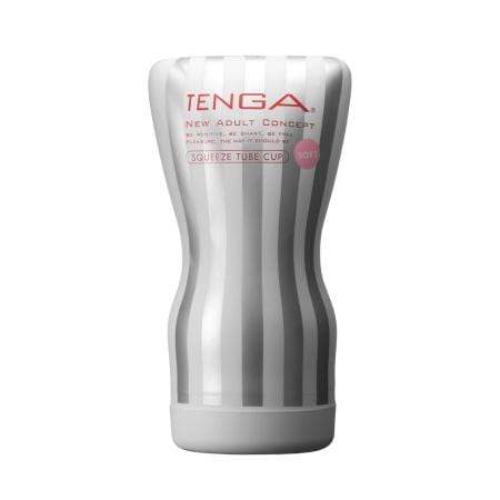 Tenga - New Squeeze Tube Cup Masturbator Soft (White) - Masturbator Non Reusable Cup (Non Vibration) Durio.sg
