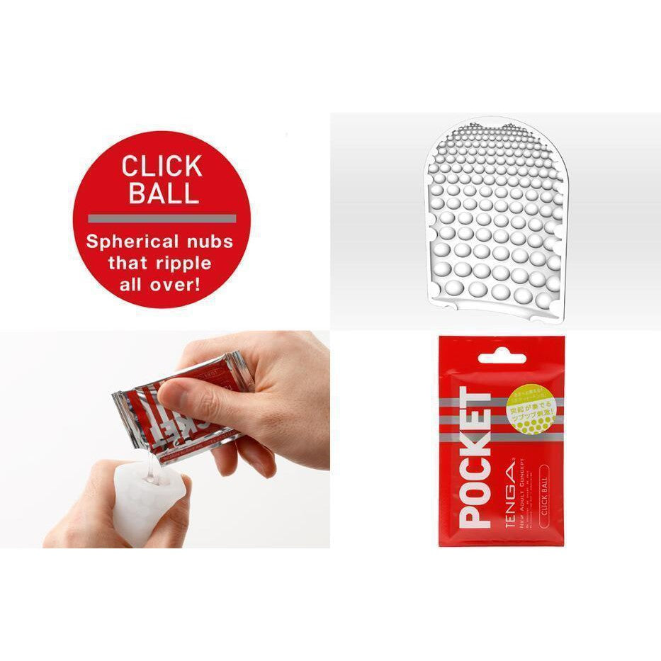 Tenga - Pocket Click Ball Masturbator - Masturbator Soft Stroker (Non Vibration) Durio.sg