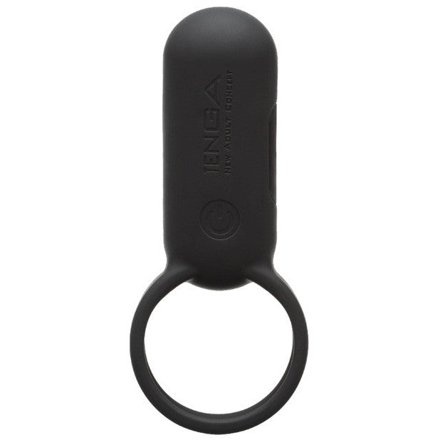Tenga - Smart Vibe Cock Ring (Black) - Silicone Cock Ring (Vibration) Rechargeable Durio.sg