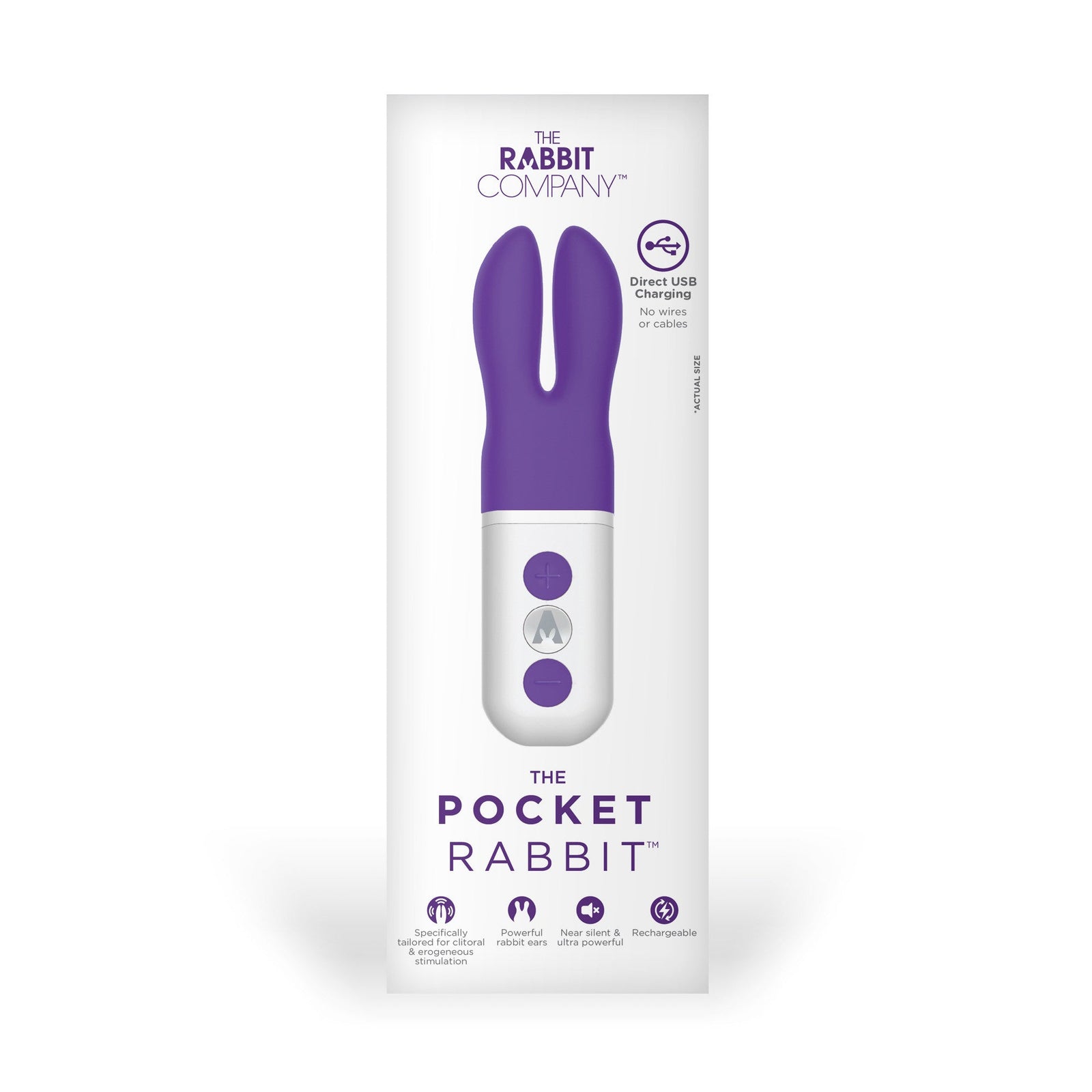 The Rabbit Company - The Pocket Rabbit Vibrator (Purple) - Discreet Toys Durio.sg