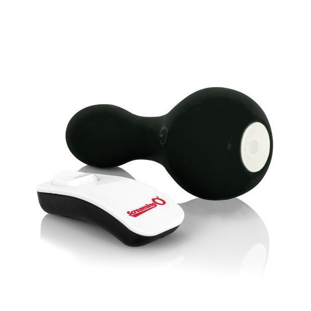 The Screaming O - Affordable Rechargeable Moove RC Flexible Vibrator (Black) - Non Realistic Dildo w/o suction cup (Vibration) Rechargeable Durio.sg