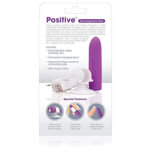 The Screaming O - Charged Positive Rechargeable Bullet Vibrator (Purple) - Bullet (Vibration) Rechargeable Durio.sg