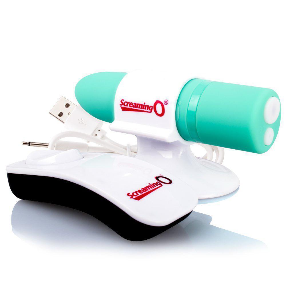 The Screaming O - Charged Postive Remote Control Rechargeable Bullet Vibrator (Green) - Bullet (Vibration) Rechargeable Durio.sg