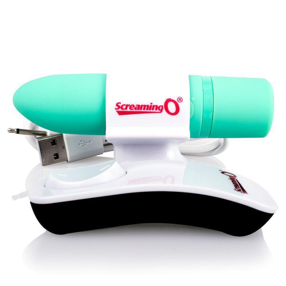 The Screaming O - Charged Postive Remote Control Rechargeable Bullet Vibrator (Green) - Bullet (Vibration) Rechargeable Durio.sg