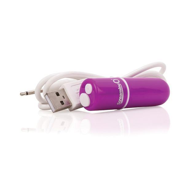 The Screaming O - Charged Vooom Rechargeable Bullet Vibrator (Purple) - Bullet (Vibration) Rechargeable Durio.sg