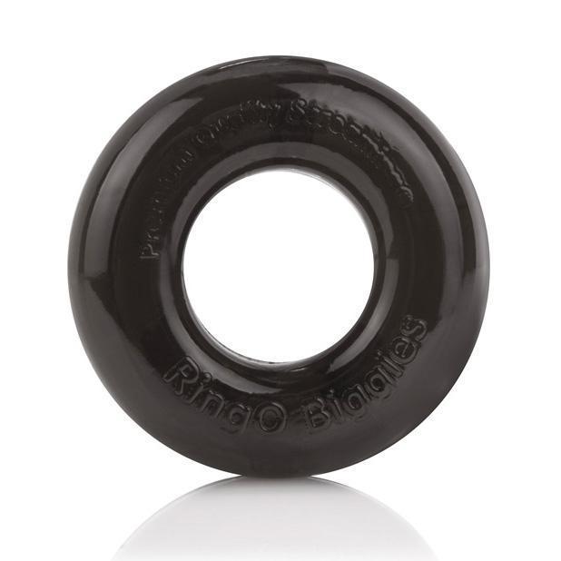 The Screaming O - RingO Biggies Rubber Cock Ring (Black) - Rubber Cock Ring (Non Vibration) Durio.sg
