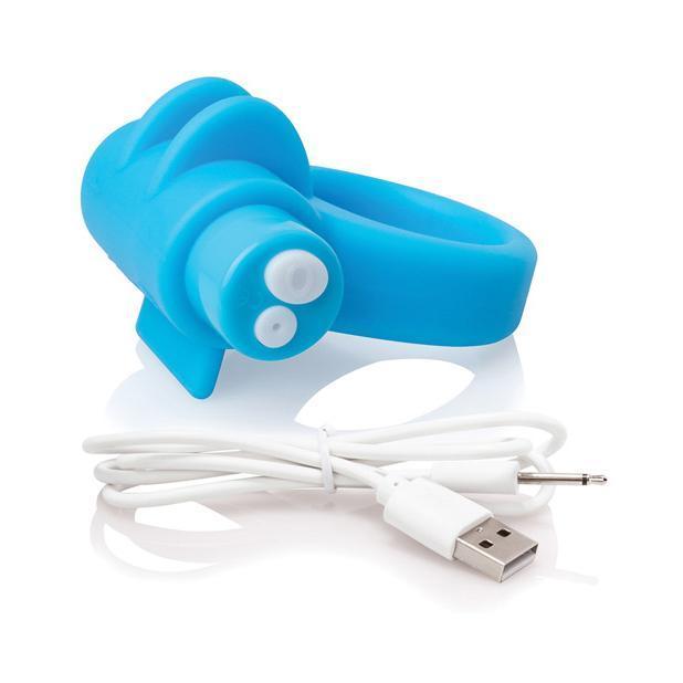 TheScreamingO - Charged CombO Rechargeable Better Sex Kit (Blue) - Silicone Cock Ring (Vibration) Rechargeable Durio.sg