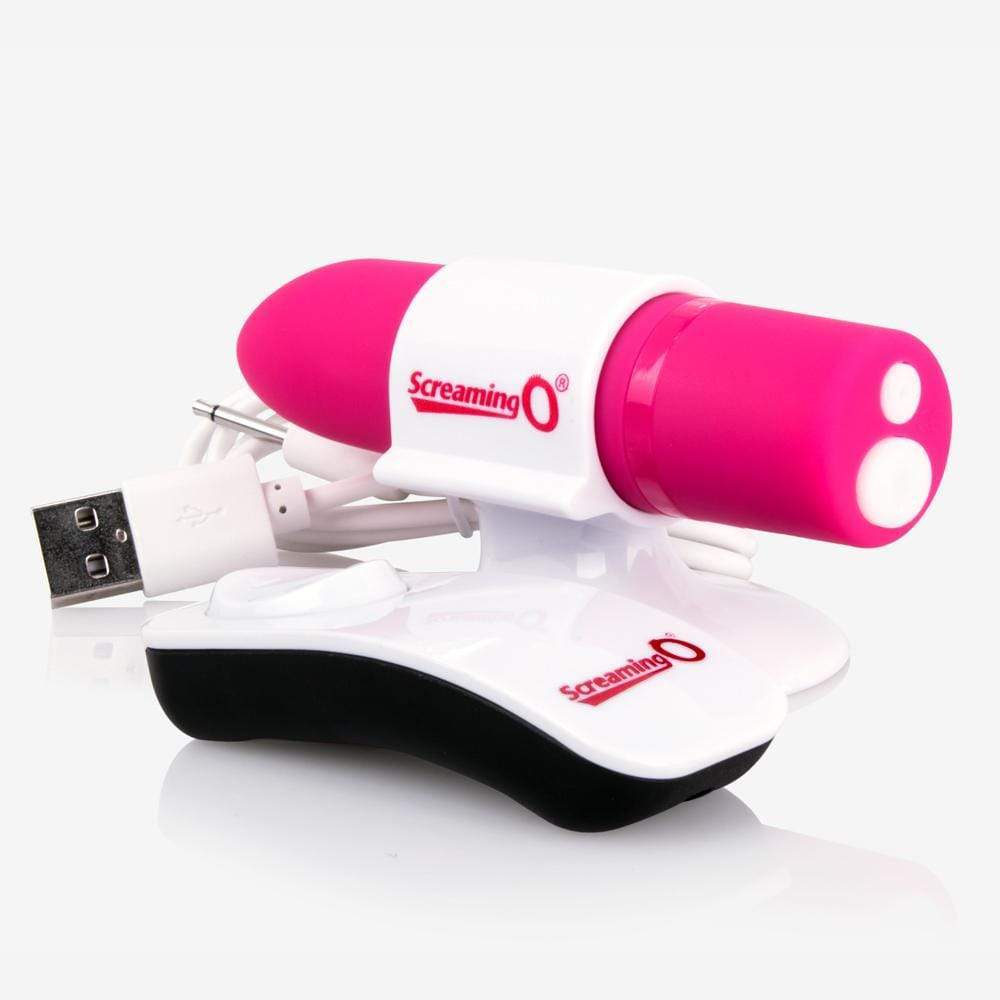 TheScreamingO - Charged Positive Remote Control Vibrator (Pink) - Bullet (Vibration) Rechargeable Durio.sg