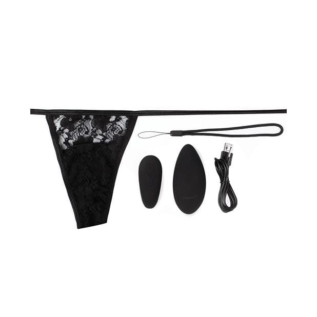 TheScreamingO - My Secret Premium Ergonomic Vibrating Remote Panty Set (Black) - Panties Massager Remote Control (Vibration) Rechargeable Durio.sg