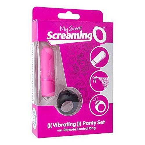 TheScreamingO - My Secret Screaming O Vibrating Panty Set (Pink) - Panties Massager Remote Control (Vibration) Rechargeable Durio.sg