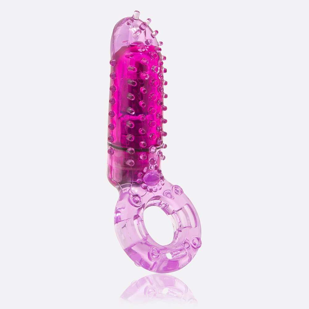 TheScreamingO - O Yeah Vertical Vibrating Cock Ring (Purple) - Rubber Cock Ring (Vibration) Non Rechargeable Durio.sg
