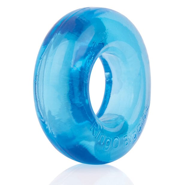 TheScreamingO - RingO Biggies Rubber Cock Ring (Blue) - Rubber Cock Ring (Non Vibration) Durio.sg