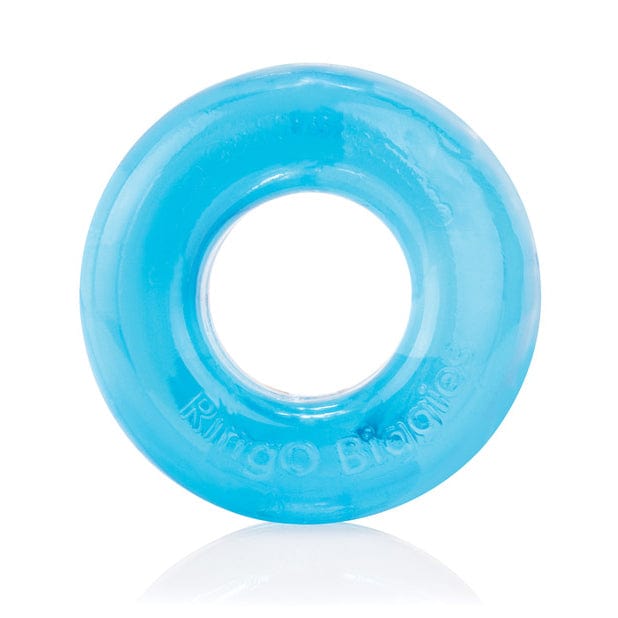 TheScreamingO - RingO Biggies Rubber Cock Ring (Blue) - Rubber Cock Ring (Non Vibration) Durio.sg