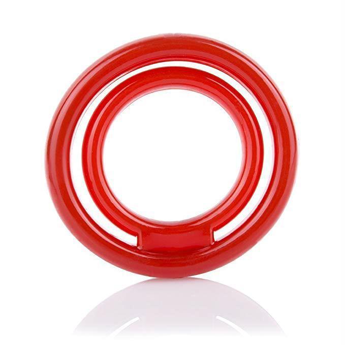 TheScreamingO - RingO2 Rubber Cock Ring with Ball Sling (Red) - Rubber Cock Ring (Non Vibration) Durio.sg