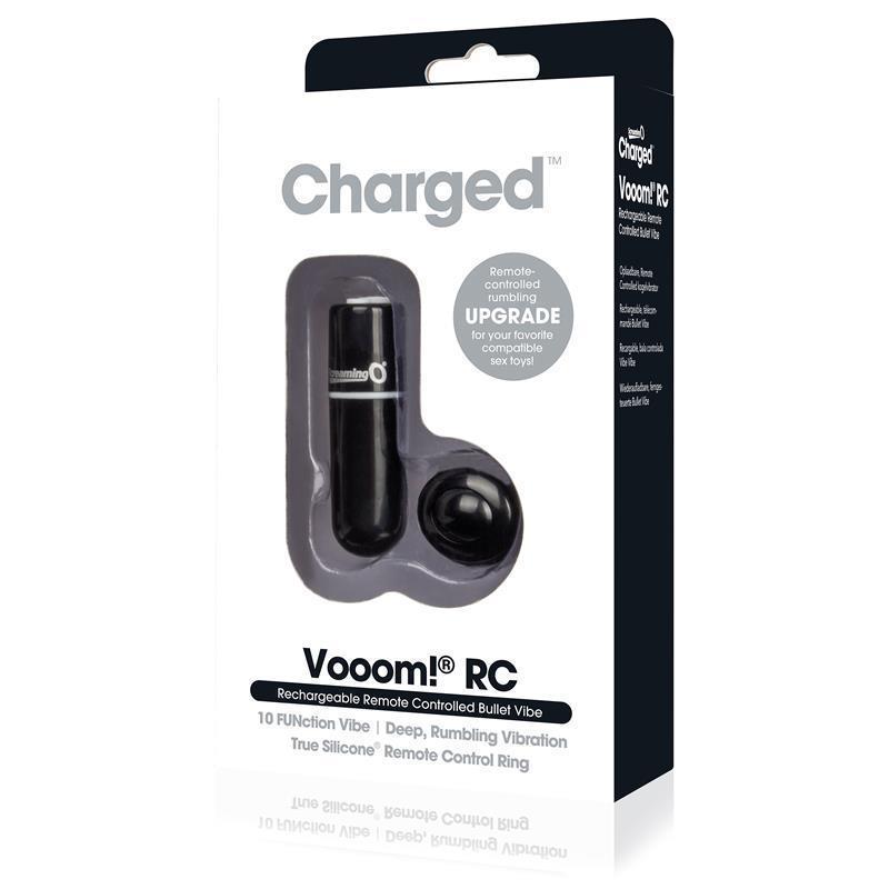 TheScreamingO - Vooom Rechargeable Remote Control Mini Vibe (Black) - Bullet (Vibration) Rechargeable Durio.sg