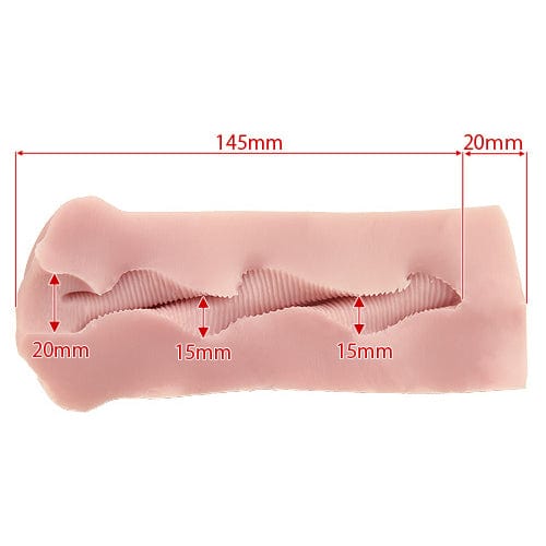 Tomax - Lilith Spiral-Wave Rich Soft Masturbator Onahole (Beige) - Masturbator Vagina (Non Vibration) Durio.sg