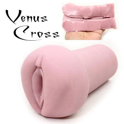 Tomax - Venus Cross Regular Hard Masturbator Onahole (Beige) - Masturbator Vagina (Non Vibration) Durio.sg